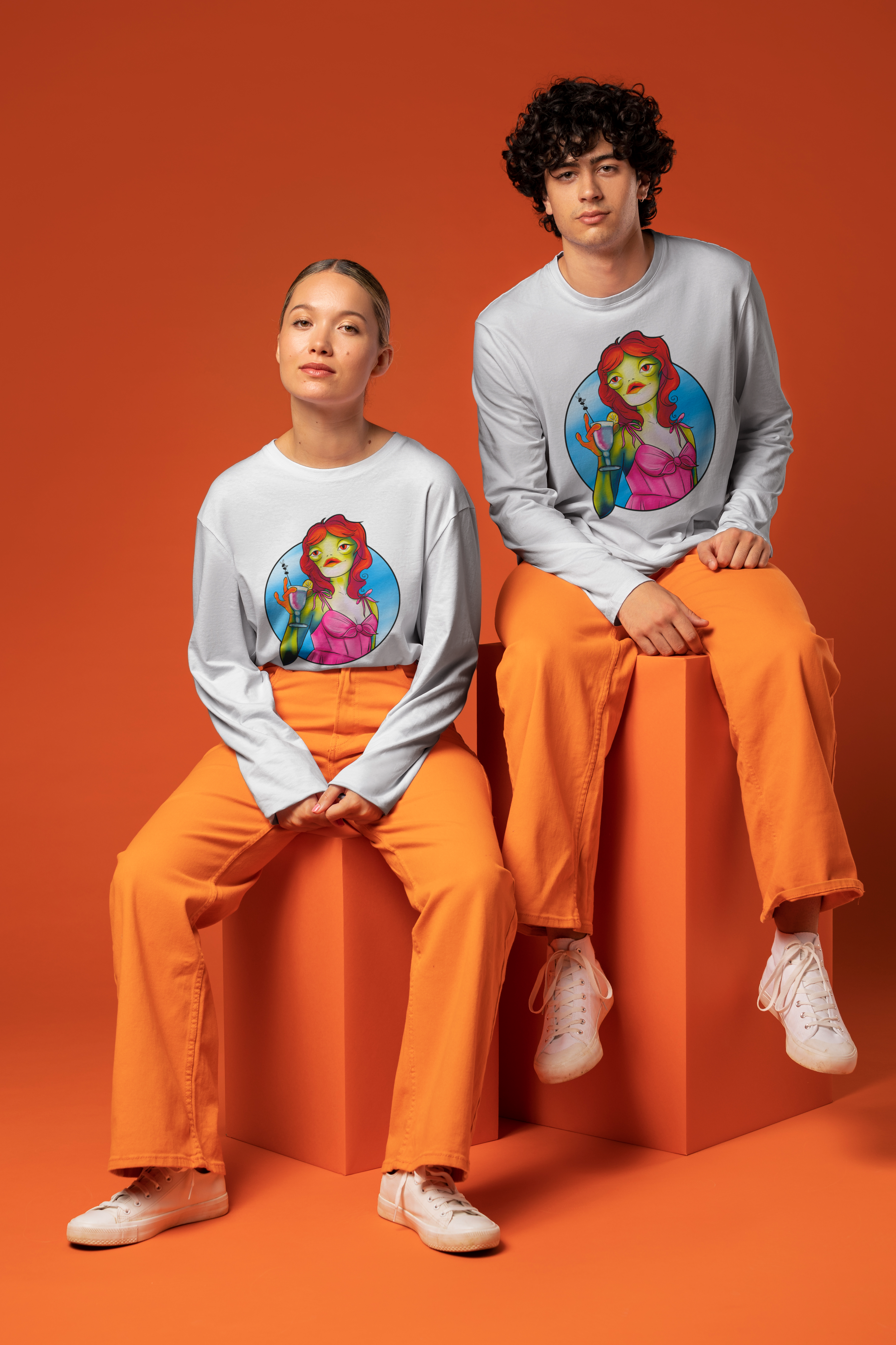 shirt on a man and womans shirt